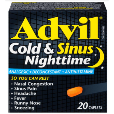 Advil Cold & Sinus Nighttime Caplets